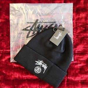 NWT Stussy Cuffed Beanie Black